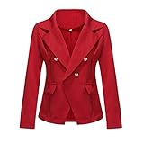 ❄❄Mit diesem klassischen Blazer mit Rückenschlitz, Einkerbungen und Revers in Ihrem Kleiderschrank, ist es super einfach jedes Outfit in ein schickes Bürooutfit zu verwandeln.