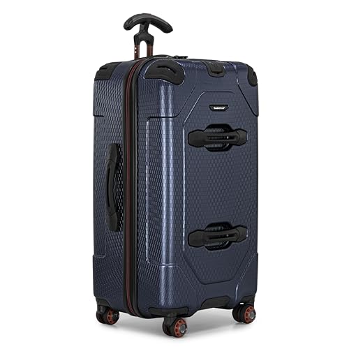 Image of Traveler's Choice Maxporter II Polycarbonate Hardside Trunk with Spinner Wheels, Navy, 28-Inch Medium Trunk
