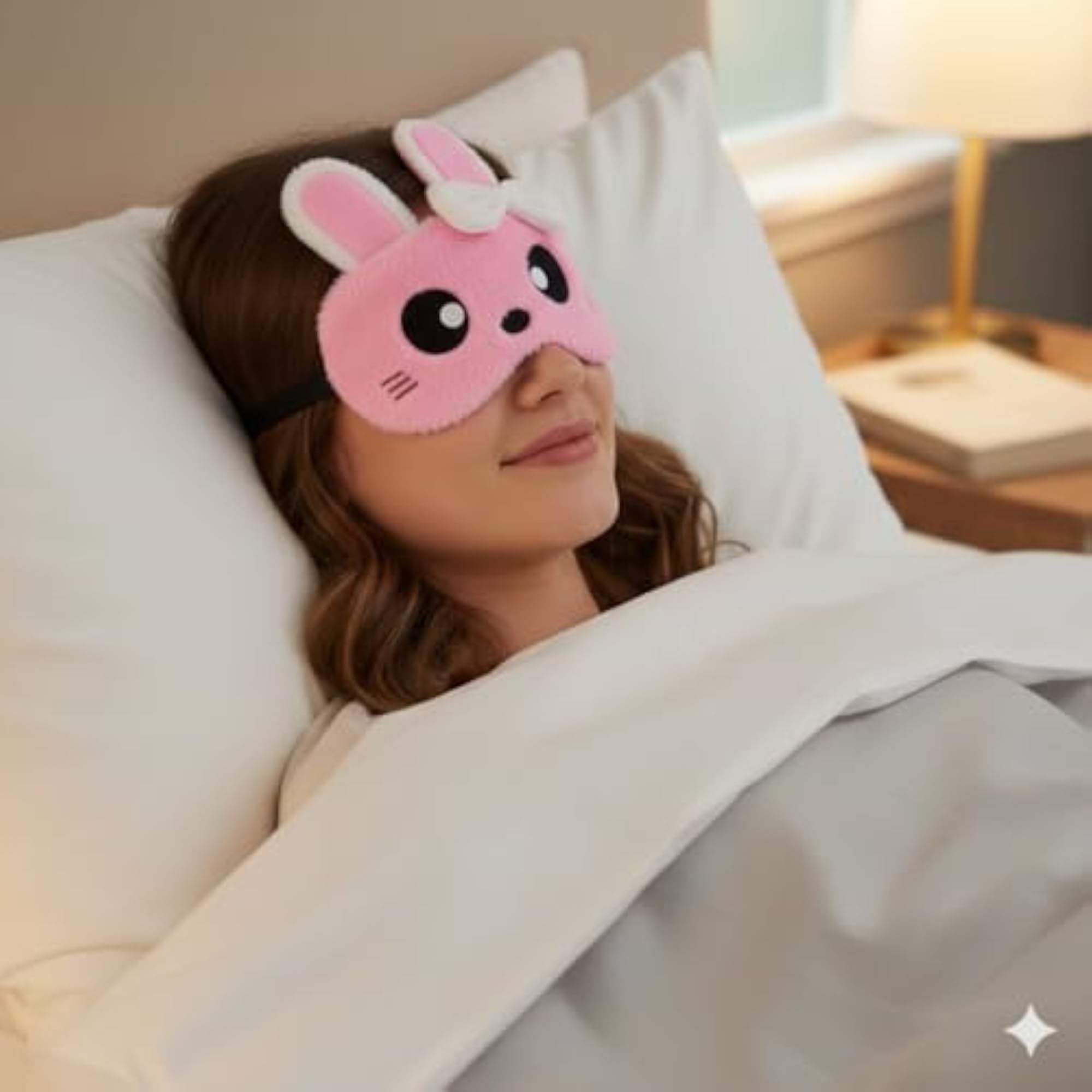 Cute Bunny Eye Mask for Sleeping, Pack of 2