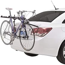 SportRack Back-up 3-Bike Trunk-Mounted Bike Rack Adjustable Straps Padding for Bikes and Vehicle toll-Free Installation - Folds for Storage 132 lb Weight Capacity