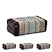 Leewadee Yoga Block 4er-Set Yogaklotz Pilates Yogakissen Meditationskissen Ökologisches Naturprodukt, 35x18x12 cm, Kapok, braun