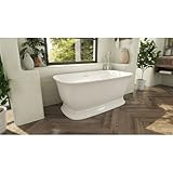 Ascend 59 in. L x 31-1/2 in. W x 23-5/8 in. H Freestanding Acrylic Bathtub, Chrome Drain