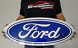 ZIC Motorsports Ford Blue Oval Heavy Duty Metal Garage Wall Sign - Large 29