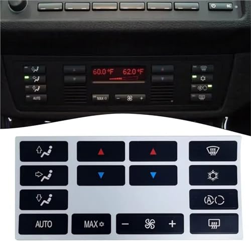 Autocollant bouton climatisation pour BMW E39 E53 - 5
