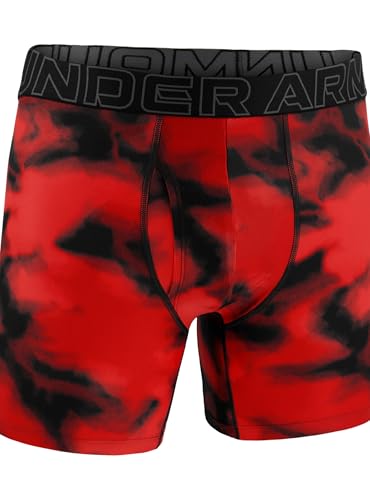 Under Armour Men's Ua Performance Tech-Print 6 Inch,Racer Red