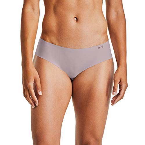 Under Armour Women's Pure Stretch Hipster Underwear, 3-Pack , Black (004)/Dash Pink , Large
