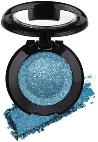CAKAILA Single Dark Blue Matte Shimmer Eyeshadow,Bright High Pigment Intense Monochrome Eye Shadow,Comes With Eyeshadow Brush and Mirror,24 Hour Eye Makeup Longwear Waterproof,Blendable