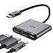 Produktbild USB C HDMI Adapter 3 in 1 Multiport Hub aus Aluminium mit PD 100W, USB 3.0, 4K HDMI, kompatibel für MacBook Pro/Air, iPad Pro, Samung S23/S20, Huawei, Surface Pro usw.
