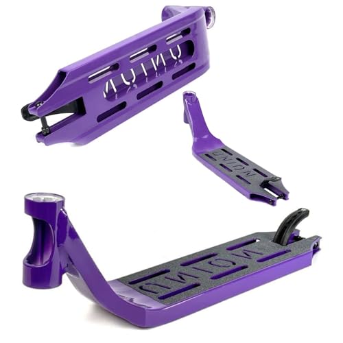 F26 Union Unique Pro Stunt-Scooter Deck I Peso: a partir de 1000 gr I I I Patinete para niños I Trick I Tret I Tabla de estribo I Park I Ligero (47 cm Lila)