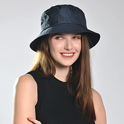 Creekstone Waterdichte hoed met brede rand (bucket hat), regenhoed voor dames en heren, met UPF 50 zonbescherming, opvouwbaar zomerhoedje, geschikt voor wandelen, reizen en buitengebruik, Grijs, One