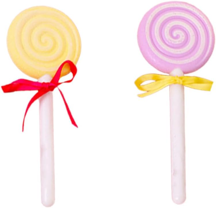 VALICLUD 2pcs Lollipop Shaped Foot Grinding Stones Dead Skin Remover Pumice Scrubbers for Pedicure Foot Care Callus Removal Portable Lightweight Mixed Colors Random Color