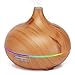 Essential Oil Diffuser, 300ml Cool Mist Humidifier Ultrasonic Aromatherapy Diffuser for Office Home Bedroom Living Room Study Yoga Spa - Wood Grain