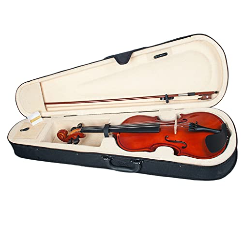Image of Violin World Famous Rampur Maple Wood 4 /4 Full Size (4-String) Handmade Behala Crafted in 100+ Yrs old Manufacturing Plant (Reddish Brown)