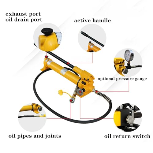Bomba hidráulica manual, 5-30 toneladas de perfil bajo, cilindro hidráulico para ingeniería mecánica, cilindro industrial portátil