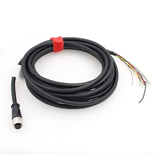 Cable de código A conector hembra M12 de 12 pines a cables voladores para cámara Vision Cognex 1