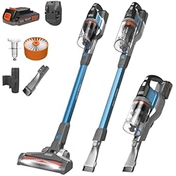 1 of BLACK+DECKER Cordless Vacuum, Powerseries Extreme, Stick Vacuum Cordless Rechargeable, Interchangeable Floorhead with Crevice Attachment, 3 Speed Control, Lightweight, Blue (BSV2020G)
