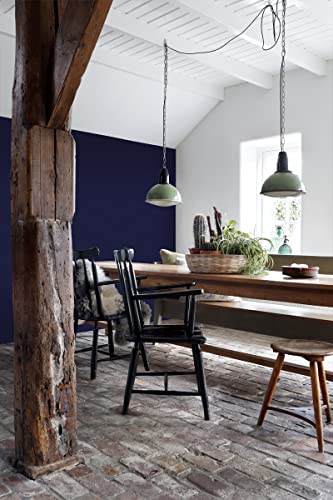 ESTAhome carta da parati struttura denim jeans blu...