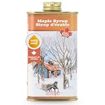 Little Quebec Sugar Shack Maple Syrup – 250ml Vintage Tin | Grade A Amber Rich Taste | 100% Pure | Traditional Canadian Gift or Souvenir | Classic Maple Flavor From Canada