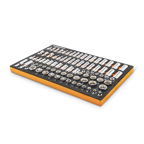 Image of GEARWRENCH 85 Piece 3 /8 inch Drive Master SAE Socket Set in Foam Storage Tray - GWMSSKT38SAE