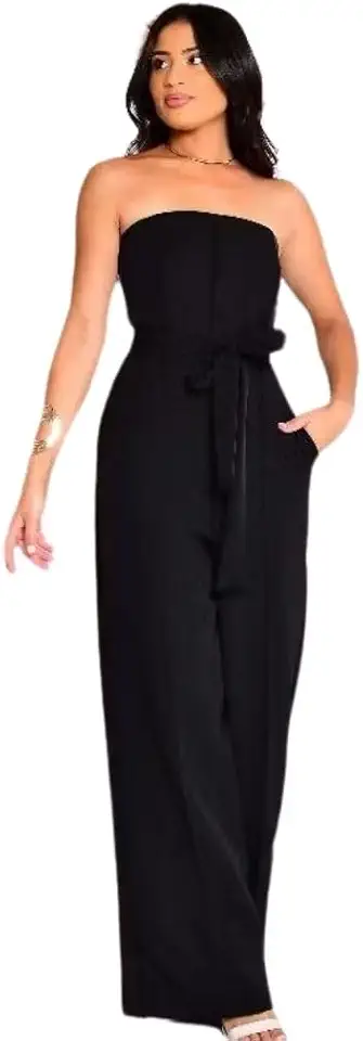 Macacão longo feminino elegante social Casamento festa veste até gg