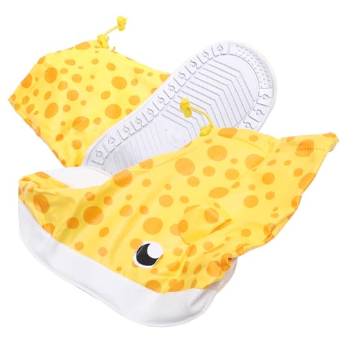 FUNNETOYU Couvre-Chaussures Antidérapant Imperméable en PVC Jaune