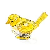 Ornalrist Crystal Yellow Birds Figurine