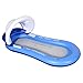 Produktbild Queta Wasserhängematte Luftmatratze aufblasbare Schwimmende Wasser Bett Strandmatratze Floating Lounge Stuhl mit Markise, Kopfpolster und Netz (Blau)