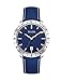 Bulova Accutron II Moonview Blue Leather Strap Watch