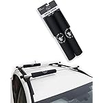 Ho Stevie! Surfboard/SUP Round Roof Rack Pads (Set of 2 Pads, 28" or 17") for Cars with Crossbars (17")