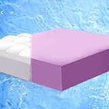 ABENE Queen Purple Cooling Dual Layer Mattress Topper for Hot Sleepers, Breathable Cool Fitted Sheet