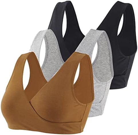 COLOMI Zwangerschaps Nursing BH Draadloos Katoen Borstvoeding BH voor Slaap Kant Moederschap Bralette, XXL COLOMI Zwangerschaps Nursing BH Draadloos Katoen Borstvoeding BH voor Slaap Kant Moederschap Bralette, XXL