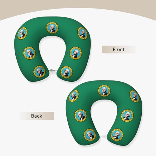 Almohada de Viaje Cervical con Relleno de Poliéster Negra miniatura 3
