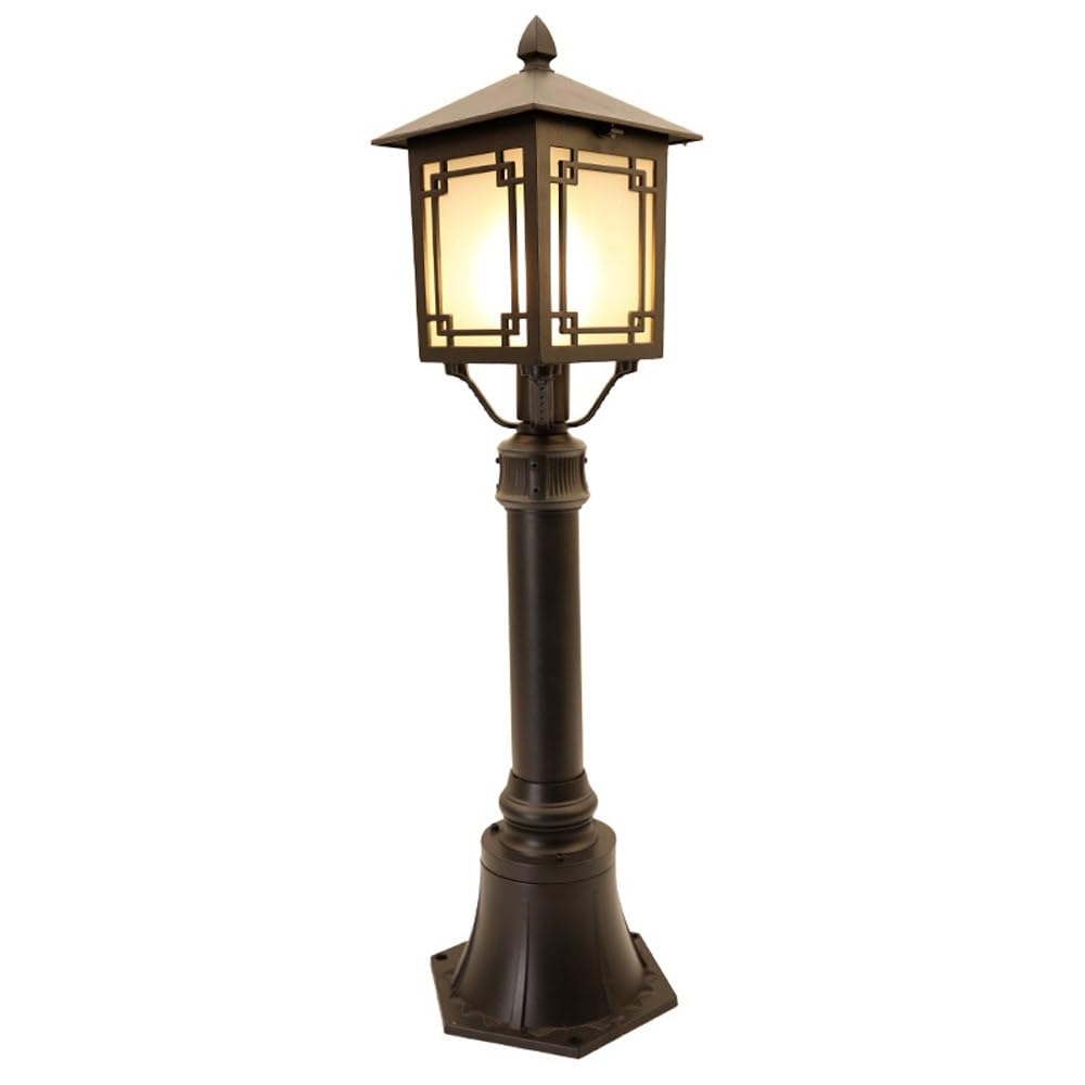 Générique Lampadaire noir mat avec verre dépoli