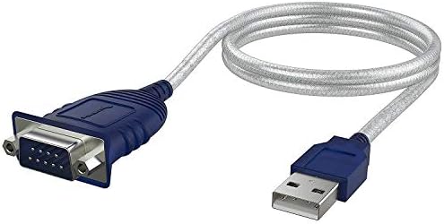 SABRENT USB 2.0 to Serial (9 Pin) DB 9 RS 232 Converter Cable, Prolific Chipset, HEXNUTS, [Windows 11/10/8.1/8/7/VISTA/XP, Mac OS X 10.6 and Above] 2.5 Feet (CB-DB9P)