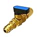 TVLGLKECET 1PC Straight SHUT-OFF Ball Valve Adapter Tool Fit For R410a R134a 1/4
