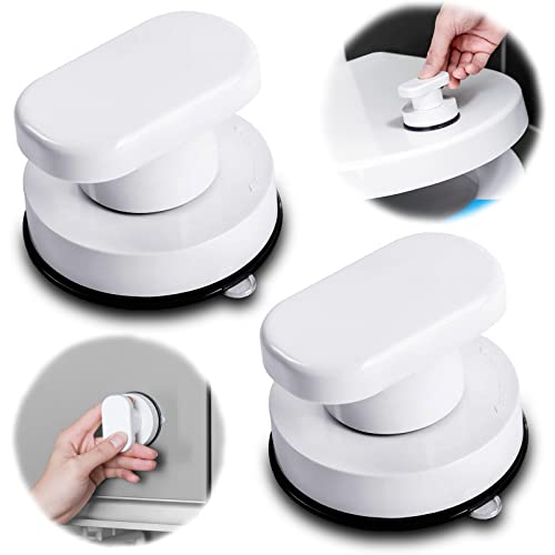 2 Pack Türgriff für, Saugnapf Griff Tuer, Robuste Saugnapfschublade...