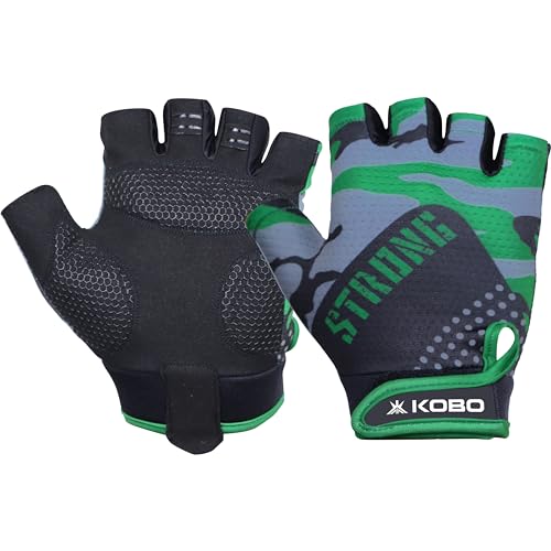 Kobo Gym Gloves WTG-74 for Men and Women, Gloves for Professional Weightlifting, Fitness Training and Workout