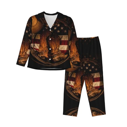 Pyjama usa manches longues et cowboy idéal pour vos soirées cocooning