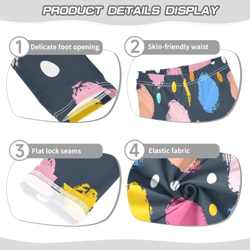 Toddler Girls Leggings Printed Yoga Pants Leggings Polka Dots Hand Drawn for Kids3