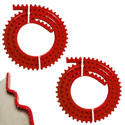 Règle incurvée de 2 m, fraisage flexible, fraise supérieure, bandes de profilage pour le travail du bois, chaîne dentée, modèles de fraisage à rayures