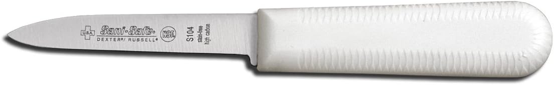 Paring Knife, Cook's Style Parer, 3-1/2" Blade. White