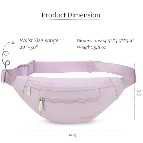 Image of MAXTOP Large Crossbody Fanny Pack with 4-Zipper Pockets,Gifts for Enjoy Sports Festival Workout Traveling Running Casual Hands-Free Wallets Waist Pack Phone Bag Fits All Phones