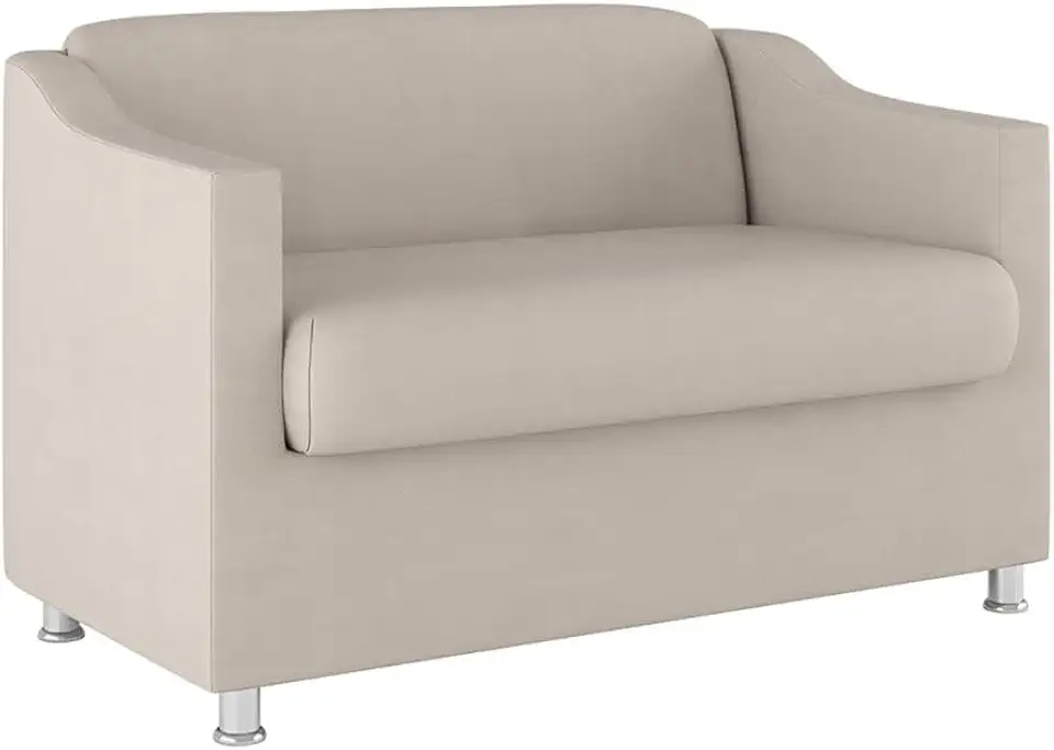 Sofá Namoradeira 2 Lugares Tilla em Suede