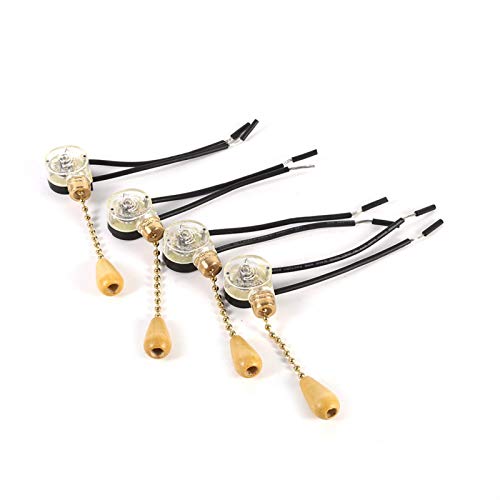 Jeanoko Interrupteur à Tirette de Lampe, Interrupteur à chaîne à Tirer Facile à Utiliser, Interrupteur à Tirette Universel, Lampes de Sol de Bonne Finition pour Lampes murales pour Lampes de Table