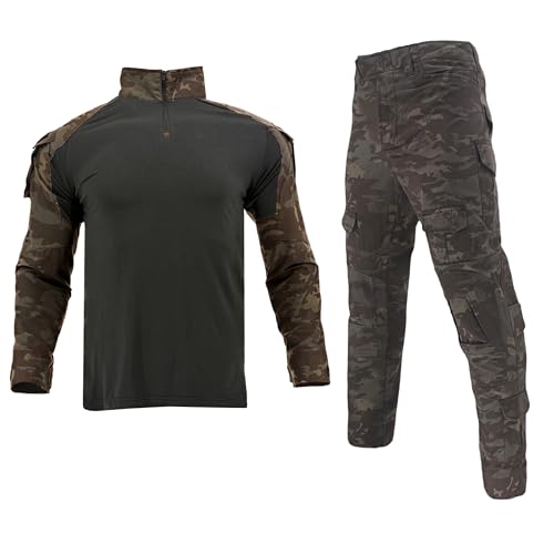 Pantalon et chemise de combat camouflage pour éviter les déchirures