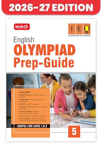 Image of MTG English (IEO) Olympiad Prep Guide Class 5 | Detailed Theory, Exercise with Self Test For Practice | SOF Olympiad Books For Exam 2026-27 (Useful For Level-1 & 2)