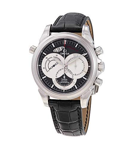 Omega De Ville Co-Axial Rattrapante Chronograph Automatic Grey Dial Men's Watch 4848.40.31