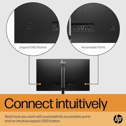 Image of HP Monitor 24 Inch E24 G5, 24 Inch Monitor 1920x1080 Resolution, 16:9 Widescreen, HDMI & VGA Ports, Energy-Efficient Design, with High Speed HDMI Cable, Ideal for Home & Office Use
