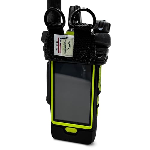 Turtleback Holder Case for Motorola APX Next XN with D Rings, Black Leather Duty Belt Holsterr, Heavy Duty, V4