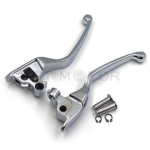 Httmt Mt241-026-Cd Parts Chrome Brake Clutch Hand Lever Compatible With Harley 2008-2013 Touring And Trike Models 2014-Later Flhr And Flhrc (Does Not For Models Equipped With Hydraulic Clutch) #TOP7
